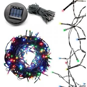 Guirlande SolarGlow 100 LED – 4 Teintes – 17 m – Utilisable en intérieur et extérieur
