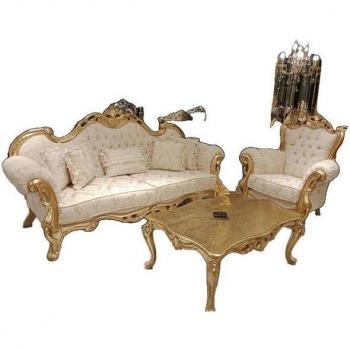 Luxus Wohnzimmer-Set JVmoebel Chesterfield 3+3 Sofa (2‑Teil) – Made in Europe
