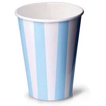 Milkshake Striped Paper Cups (Set of 50)