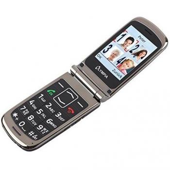 Olympia Style Plus 2G Dual Sim Seniorenhandy mit Großtasten und Farb Display, Schwarz