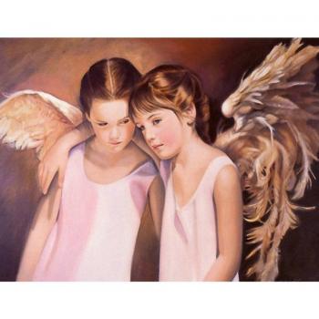 Ritratto d'Angeli: Pittura Diamante 20x30cm