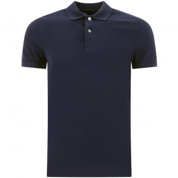 TOM FORD Men's Polo Shirt with a tennis design in Blue, size 48