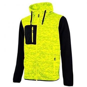 Felpa con cappuccio EY174YF-M-Yellow Fluo Enjoy Power Gamma Modello Rainbow Uomo