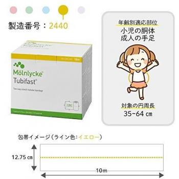Mölnlycke Health Care GmbH TUBIFAST 2-Way Stretch 10,75 cm x 10 m gelb 1 Stück