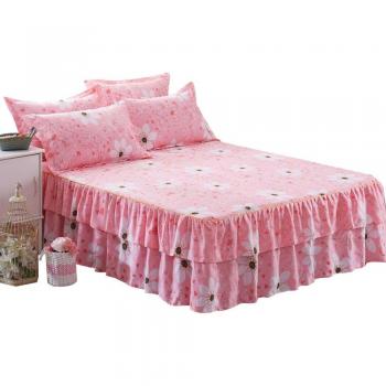 Satin Cotton Bed Cover with Elastic Band