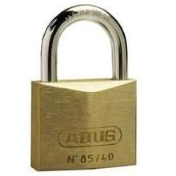 Zylindervorhangschloss 85/30 gl. Messing ABUS