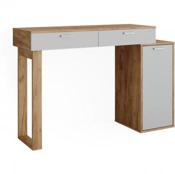 Regina Schreibtisch (Eichenholz) – 130 × 40 cm, 2 Schubladen