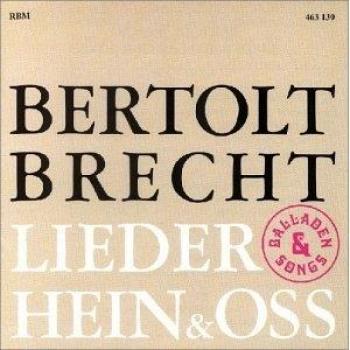 Brecht: Lieder, Balladen und Songs