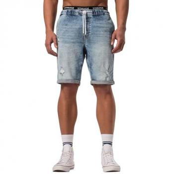 STHUGE 6XL Blau Jeans Bermudas mit Flexelastic® – Herrenmode Baumwolle
