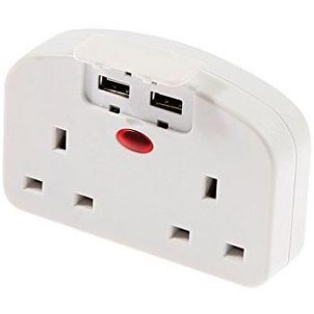 SMJ TUSEUC European Travel Adapter with USB Ports