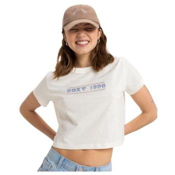 Roxy Mujer Camiseta Beige de Manga Corta