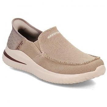Skechers Slip‑Ins 210604 – Estilo Delson en Marrón Suave
