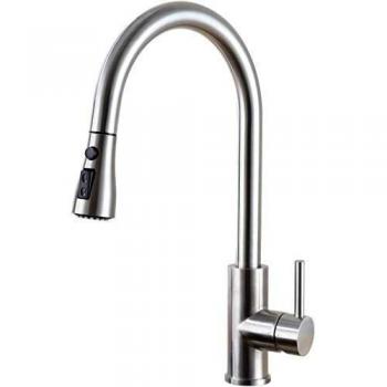 Robinet Double Fonction BagnoClic Acier Inox Satine