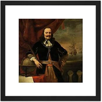 Michiel De Ruyter Lieutenant Admiral – 8x8 Wooden Frame Print, Square Format, Mounted