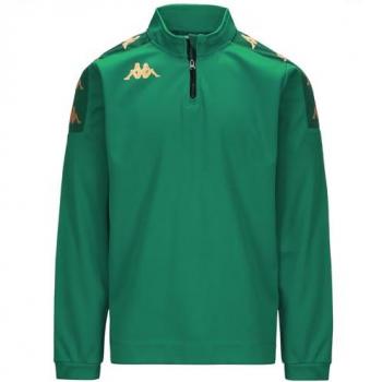 Kappa Gassolo Half Zip Sweatshirt for Men Green Galapagos