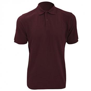 Polo a maniche corte Russell in Bordeaux