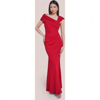 Evening Red One-Shoulder Maxi by Goddiva