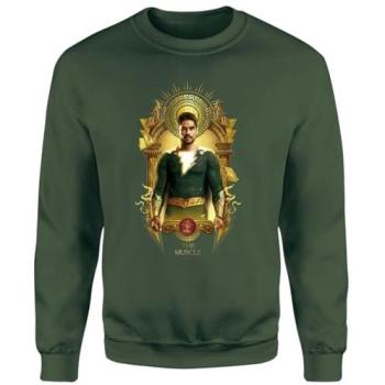 Shazam Muscle Sweatshirt – Green, Size XL