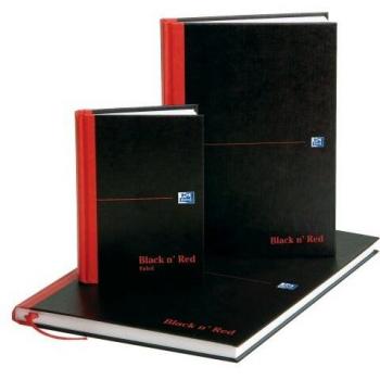 Black n Red Book Casebound 90gsm Single Cash 192 Pages A4 Ref M66176 [Pack of 5]