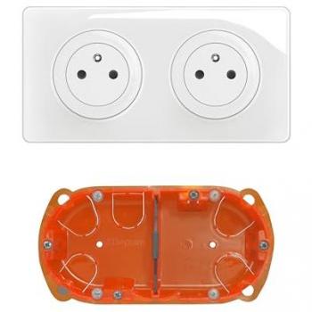 Boîte Électrique Céliane 2x2P+T Précâblée