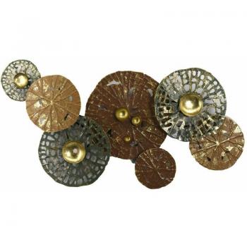 Parete Verde/Rame Pannello Decorativo 89,5×6,4×49,5 cm