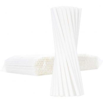 Cannucce Carta Biodegradabile 8/205mm 500 Pz. per Uso Culinario
