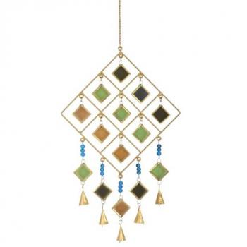 Origine Décor Mobile Rombes Collettes Beige 60x29x2 cm – Design Distinctif et Versatile