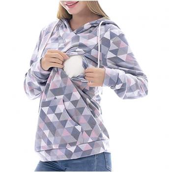 Casual Winter Nursing Hoodie for Women