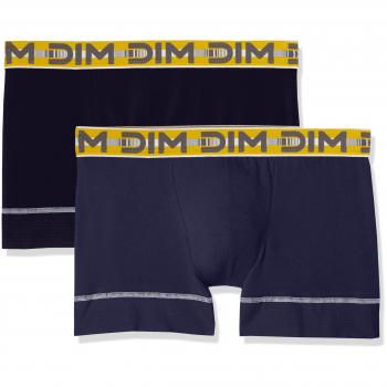 Bóxer Dim 3DFlex Stay & Fit, Cobalt/Azul Orage, Pack de 2, Mediano