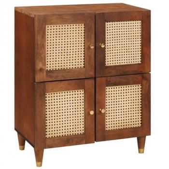Media Rack 60x33.5x75cm, Brown Finish, Vidaxl