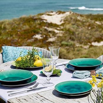 Lot de 6 assiettes ovales Riviera – Modèle Costa Nova
