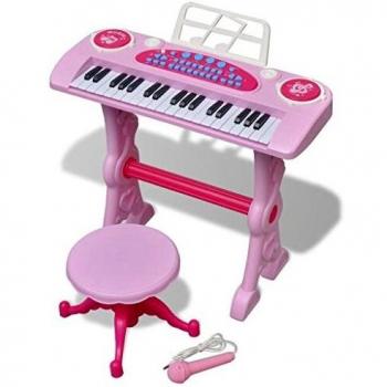 Child's Keyboard Toy with Microphone Stand