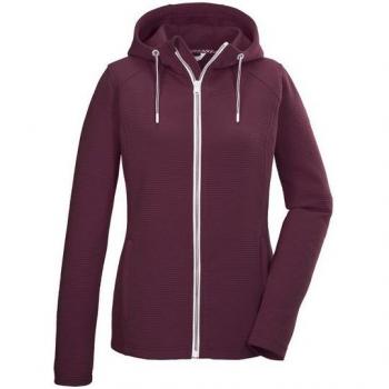 Killtec Damen‑Flex-Strickjacke KOS 33 WMN FLX – Kapuze, Taschen und Kinnschutz