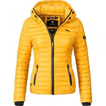 Steppjacke MARIKOO Samtpfote Gr. M (38), gelb, Damen