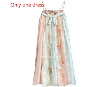 Rüschen Sommerkleid im Hanfu-Stil
