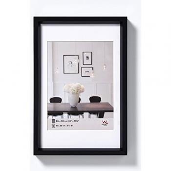 Cadre photo Walther Design ES030W en plastique Steel Style, blanc, 20 x 30 cm