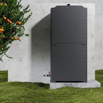 Duo de récupérateurs d'eau 126L avec kit de jumelage
