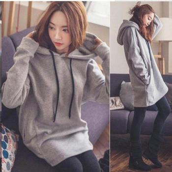 Sudadera de Manga Larga con Capucha para Mujer