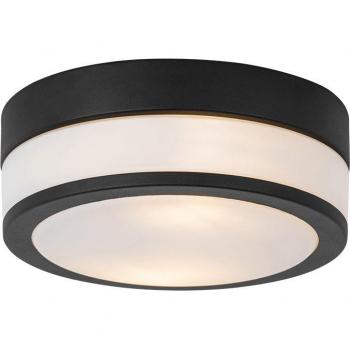 QAZQA Flavi 23 cm Modern Outdoor Light Black