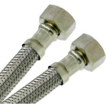 Flexible sanitaire 8 mm inox 3/8 femelle/femelle 50 cm