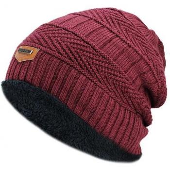 Men's Comfortable Velvet Lined Ski Hat