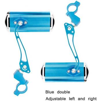Espejos de Lente de Acero Inoxidable para Bicicleta