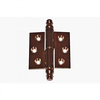 MASIDEF-MOBILIA-2 – Cerniera ottone bronzato 50 × 40 mm, testina DX (2 pz.)