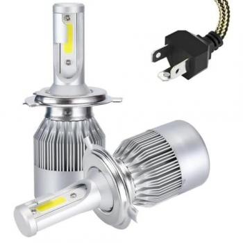 Kit de Luces LED 40w C6 H4 4800 Lm 6000k para Coche y Moto