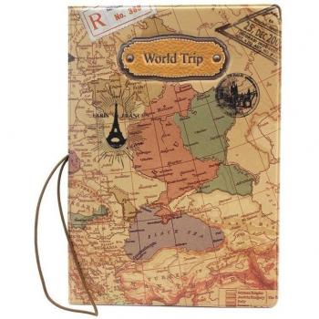 Estuche de Pasaporte con Diseño Mundial