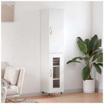 Maison Chic The Living Store Regal Weiß 34,5 × 34 × 180 cm Holzwerkstoff