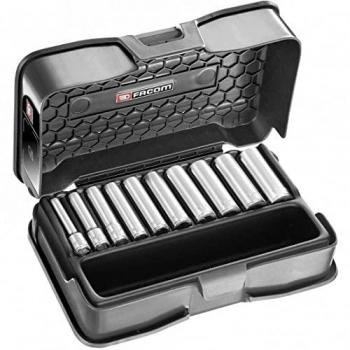 Coffret de 10 douilles 1/4 longues