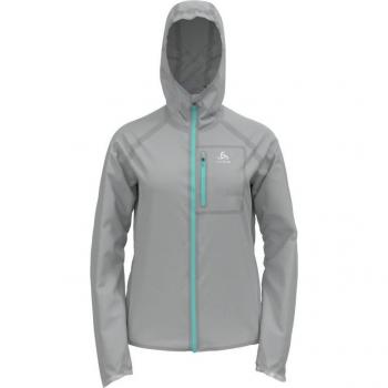 Odlo Donna Giacca di Corsa Zeroweight Dual Dry XL Grigio