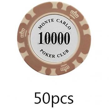 Jetons de Poker en Argile 50 Pcs