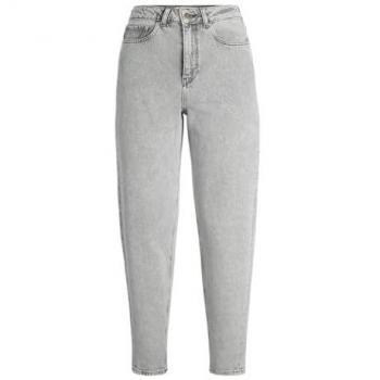 Jack & Jones Women's Light Grey Lisbon Mom Jeans
